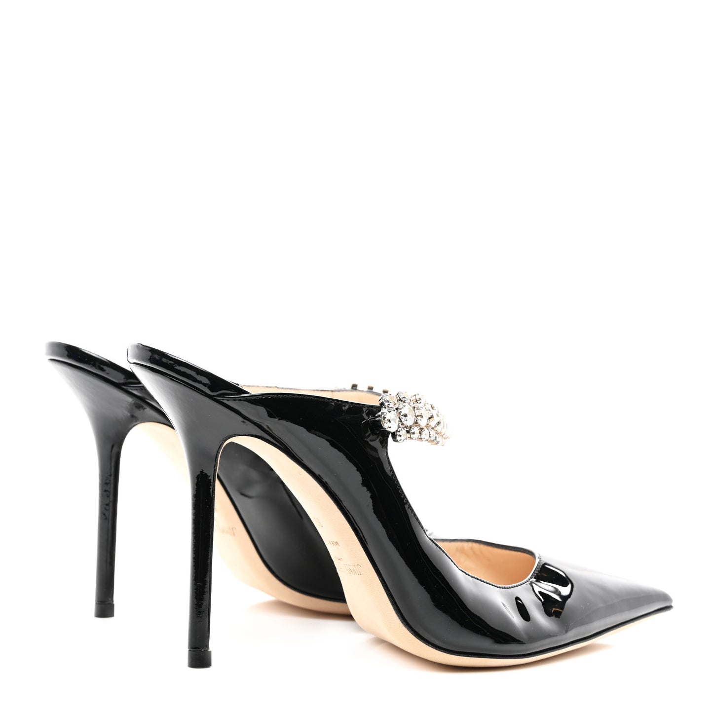 Patent Crystal Bing 100 Pumps 39 Black