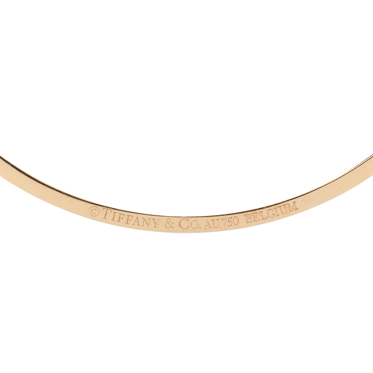 18K Yellow Gold Diamond Small T Smile Pendant Necklace