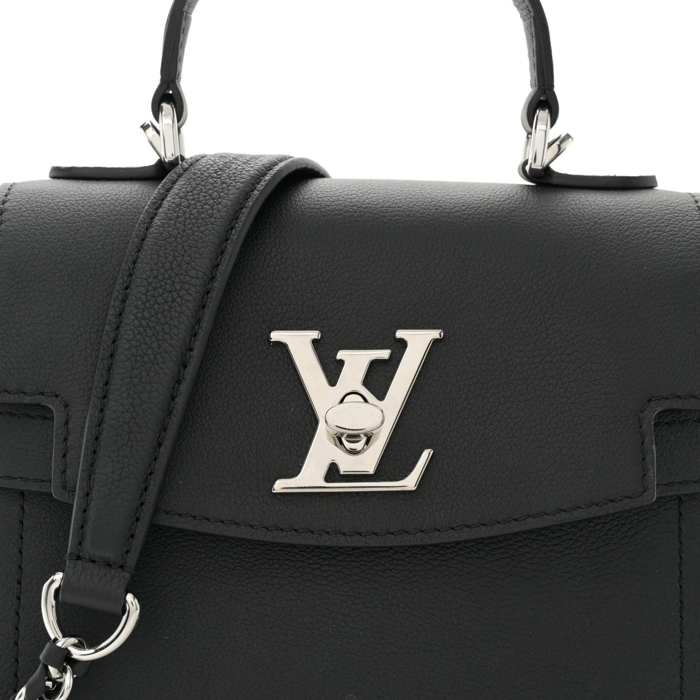 Calfskin Lockme Ever Mini Black