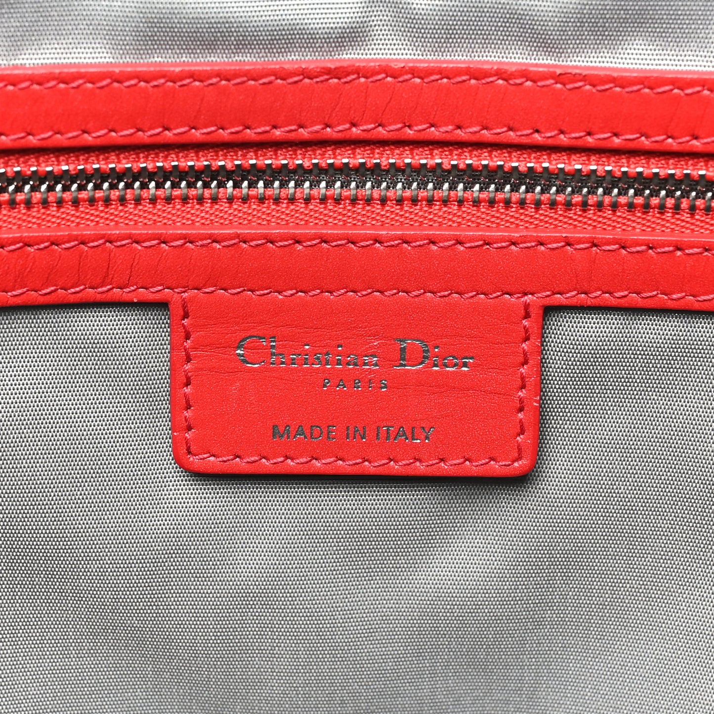 Coated Canvas Cannage Medium Panarea Tote Red