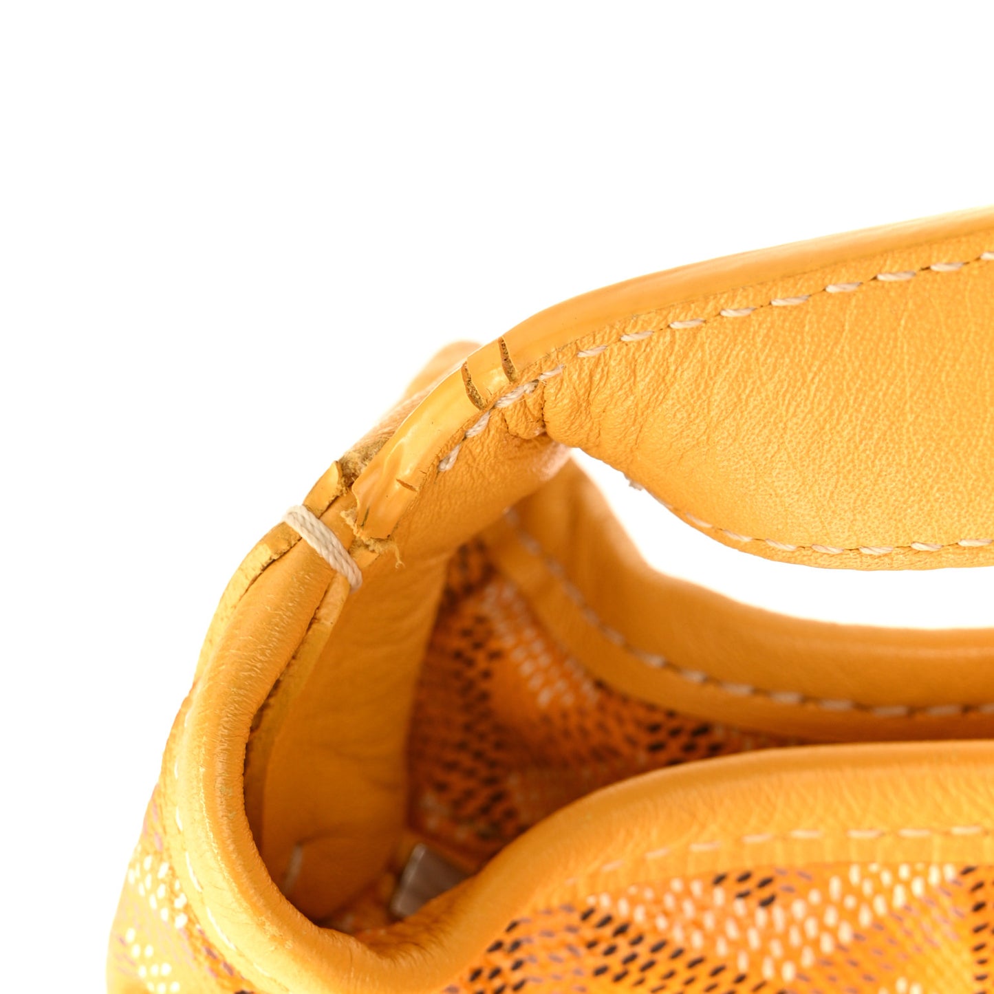 Goyardine Fidji Zip Hobo Yellow