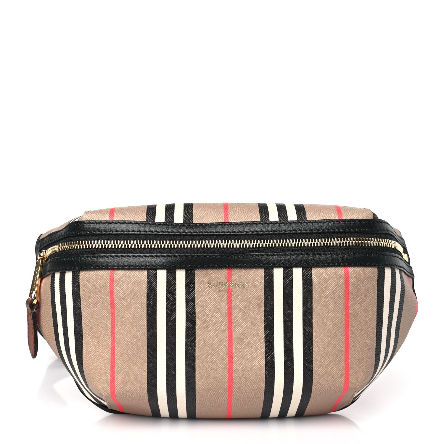 Burberry E-Canvas Icon Stripe Sonny Bum Bag Archive Beige 1 of 8