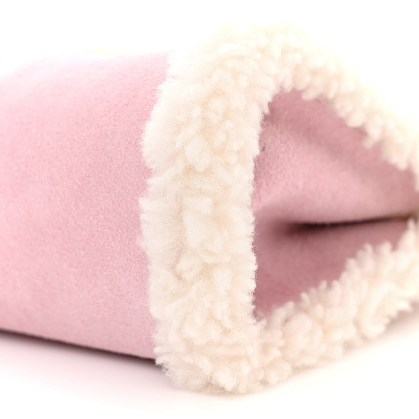 X UGG Suede Shearling Small Shopping Bag Pink