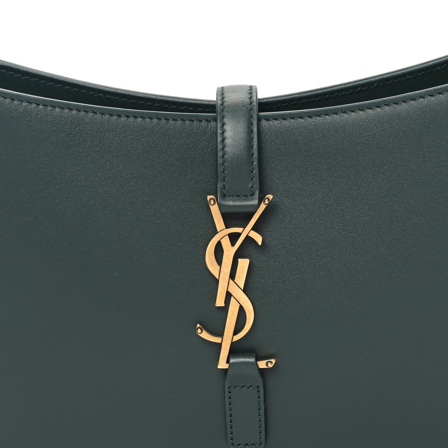 Smooth Calfskin Le 5 A 7 Hobo Vert Fonce