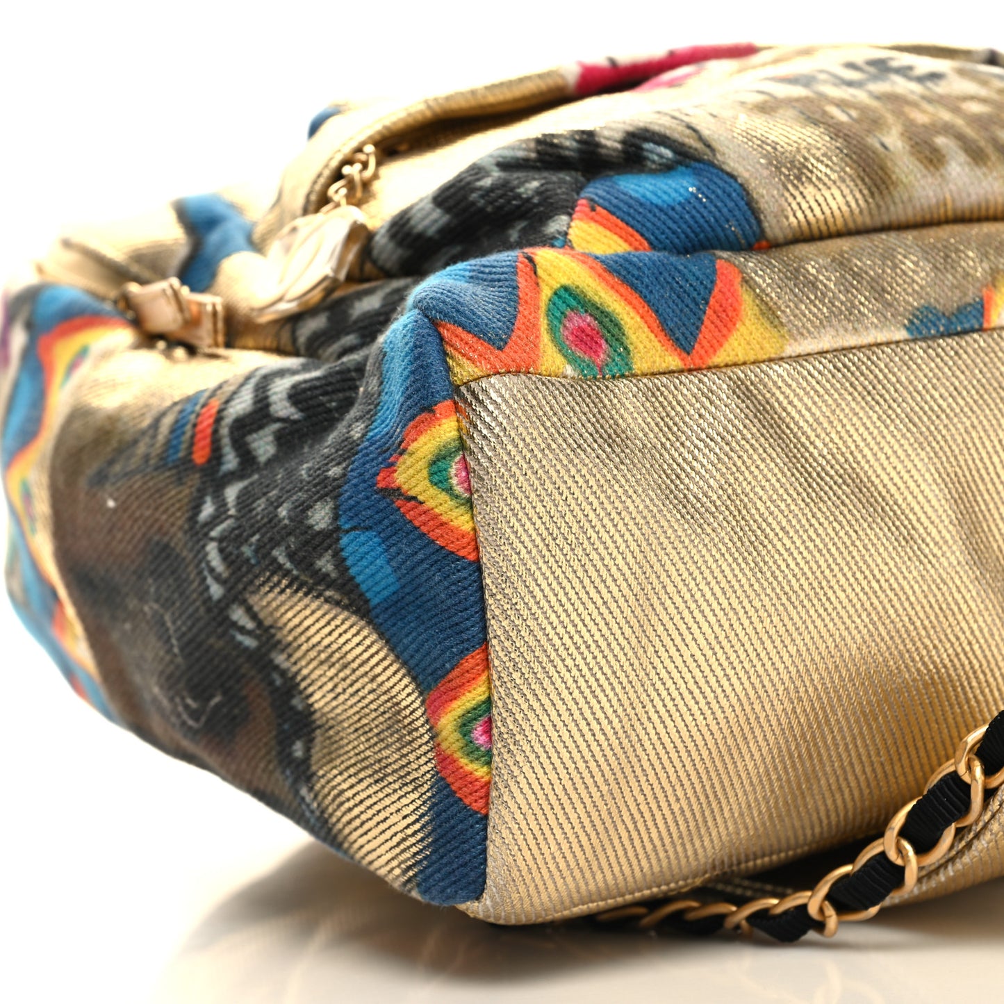 Graffiti Printed Canvas Street Spirit Backpack Multicolor