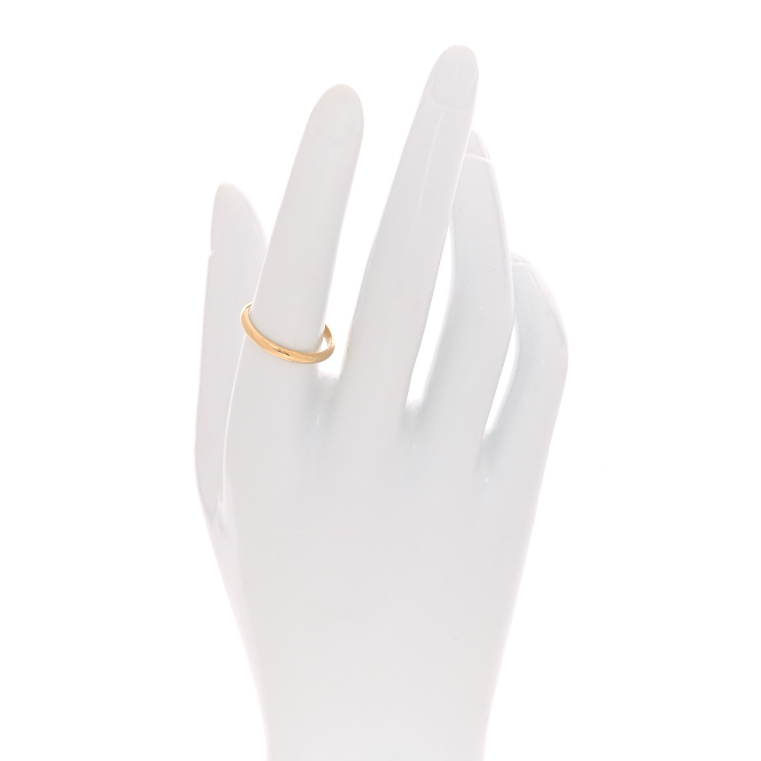 Cartier 18K Yellow Gold 2.5mm 1895 Wedding Band Ring 56 7.5 2 of 5