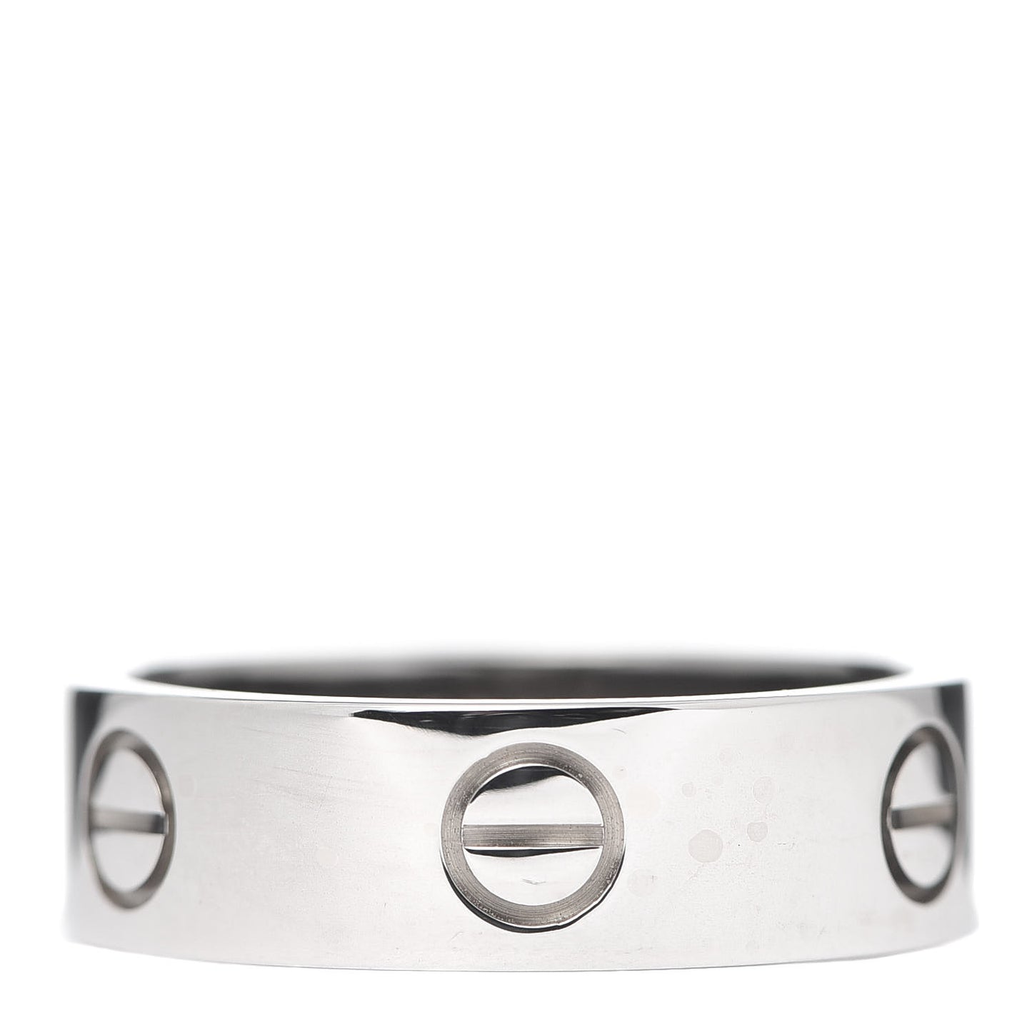 18K White Gold 6mm LOVE Ring 57 8