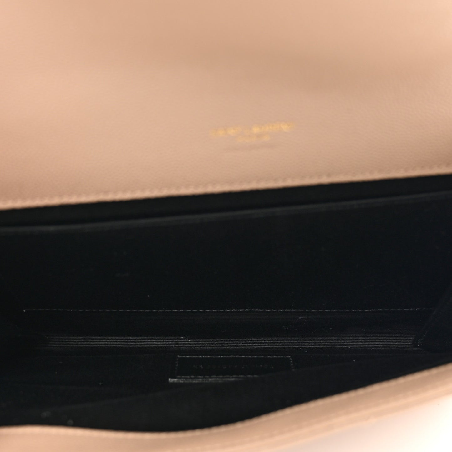 Grain De Poudre Matelasse Chevron Monogram Envelope Clutch Dark Beige