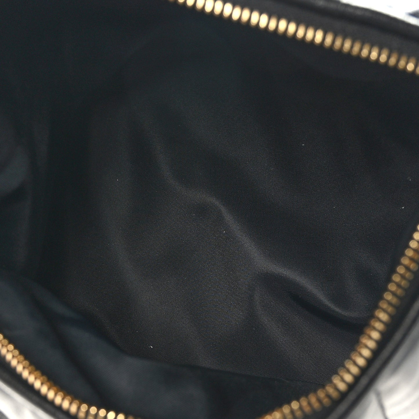 Lambskin Quilted Small Crescent Lola Bag Black
