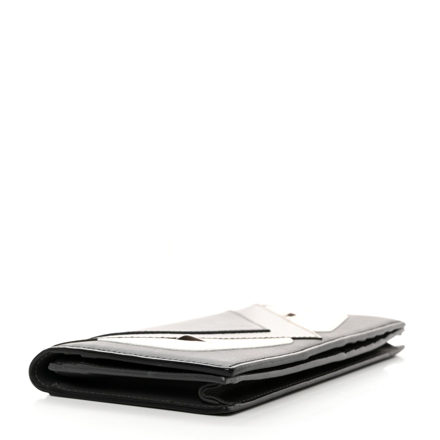 Vitello Century Elite Monster Eyes Continental Wallet Asfalto Graphite