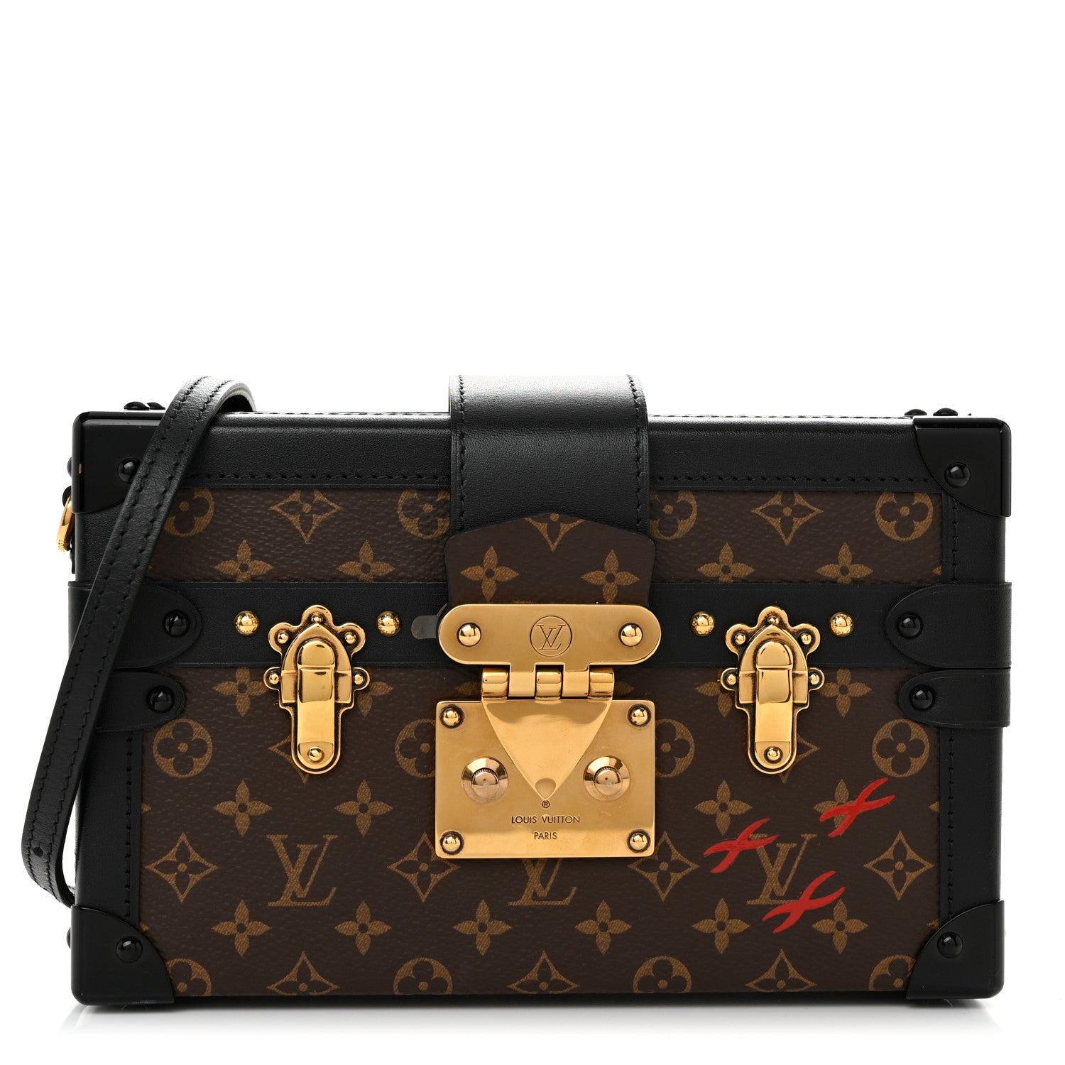 Louis Vuitton Monogram Petite Malle Black 1 of 10