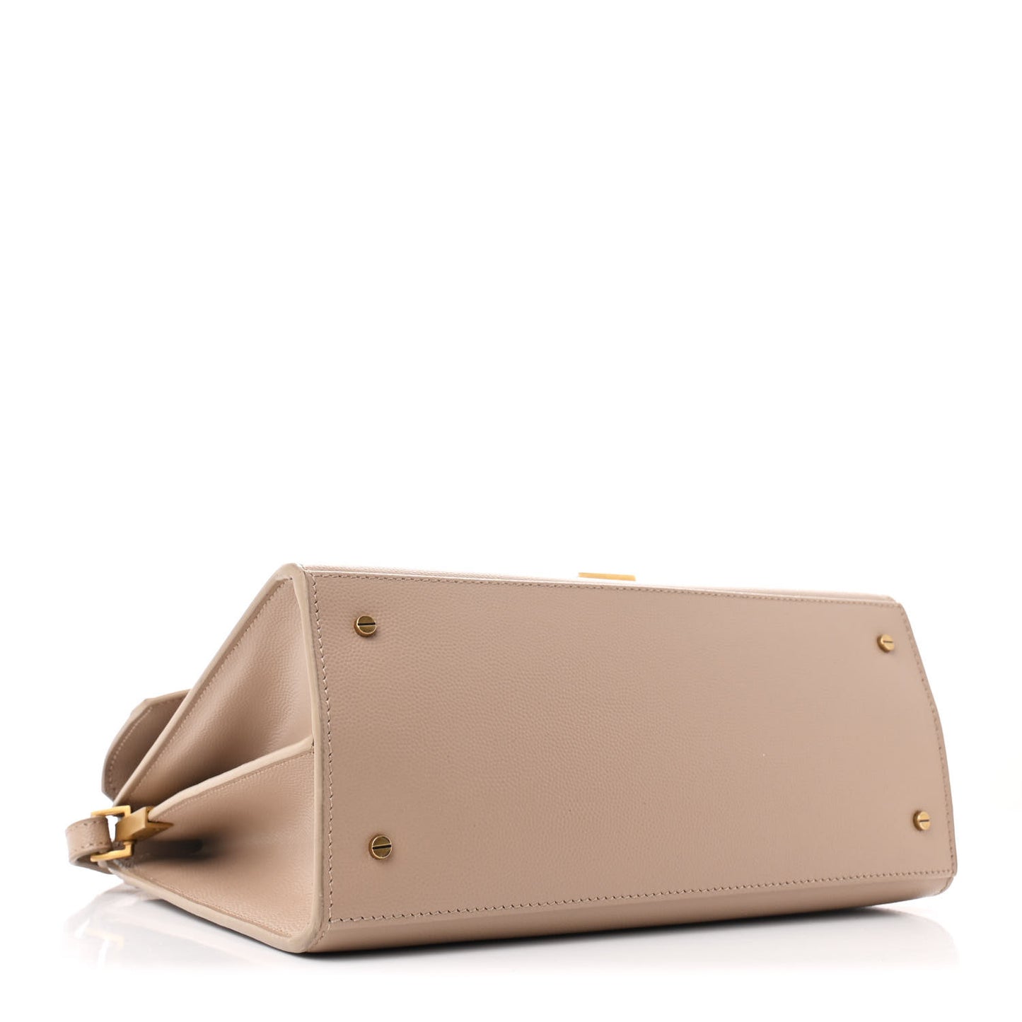 Grain de Poudre Medium Classic Monogram Cassandra Top Handle Dark Beige