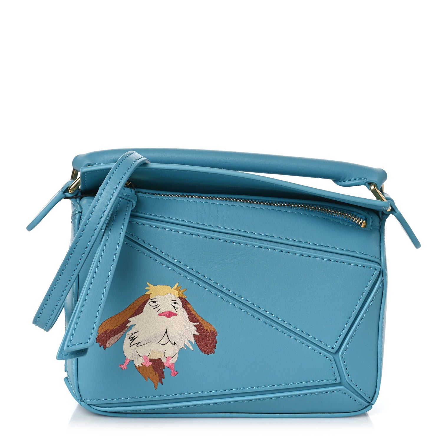 Loewe X HOWLS MOVING CASTLE Satin Calfskin Mini Heen Puzzle Bag