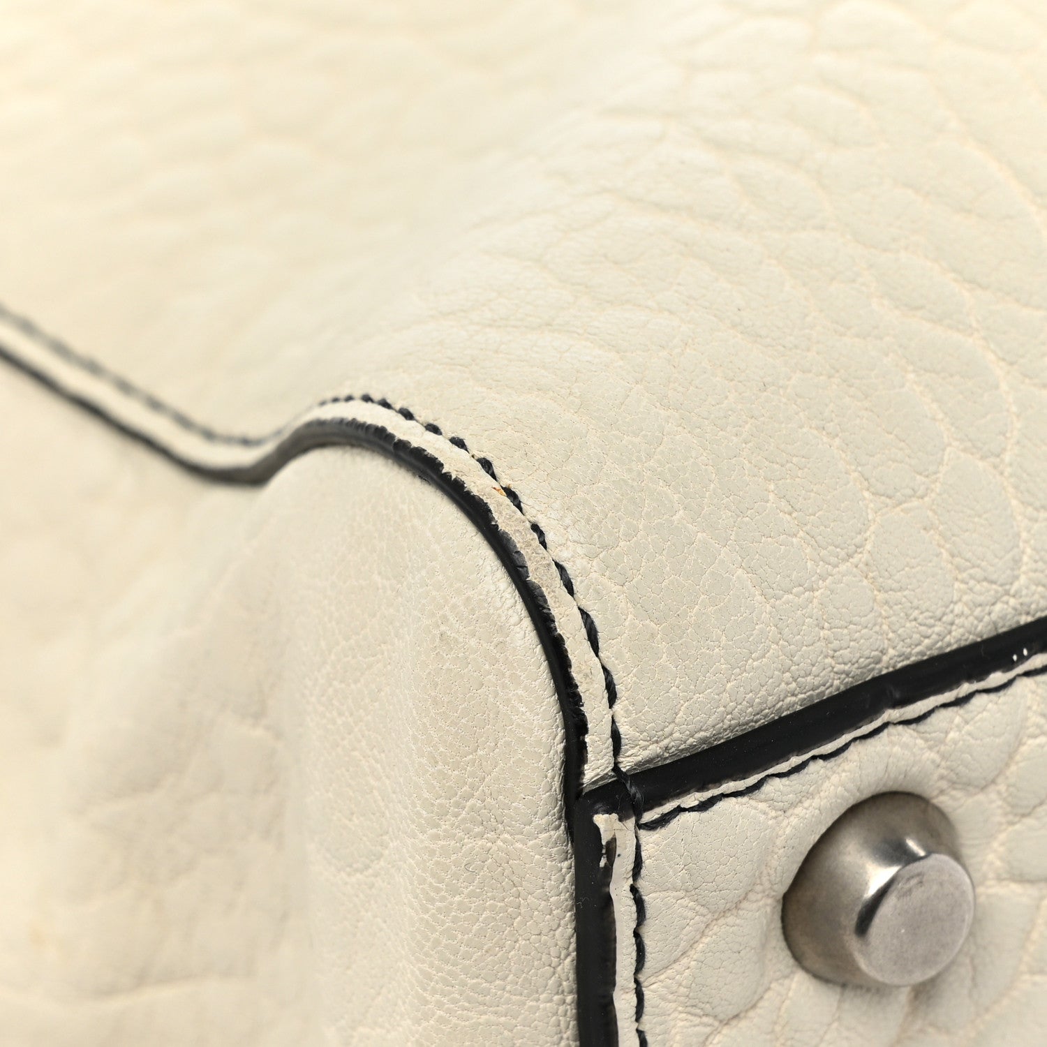 Christian Dior Canyon Grained Lambskin Large Lady Dior Off White 12 of 17