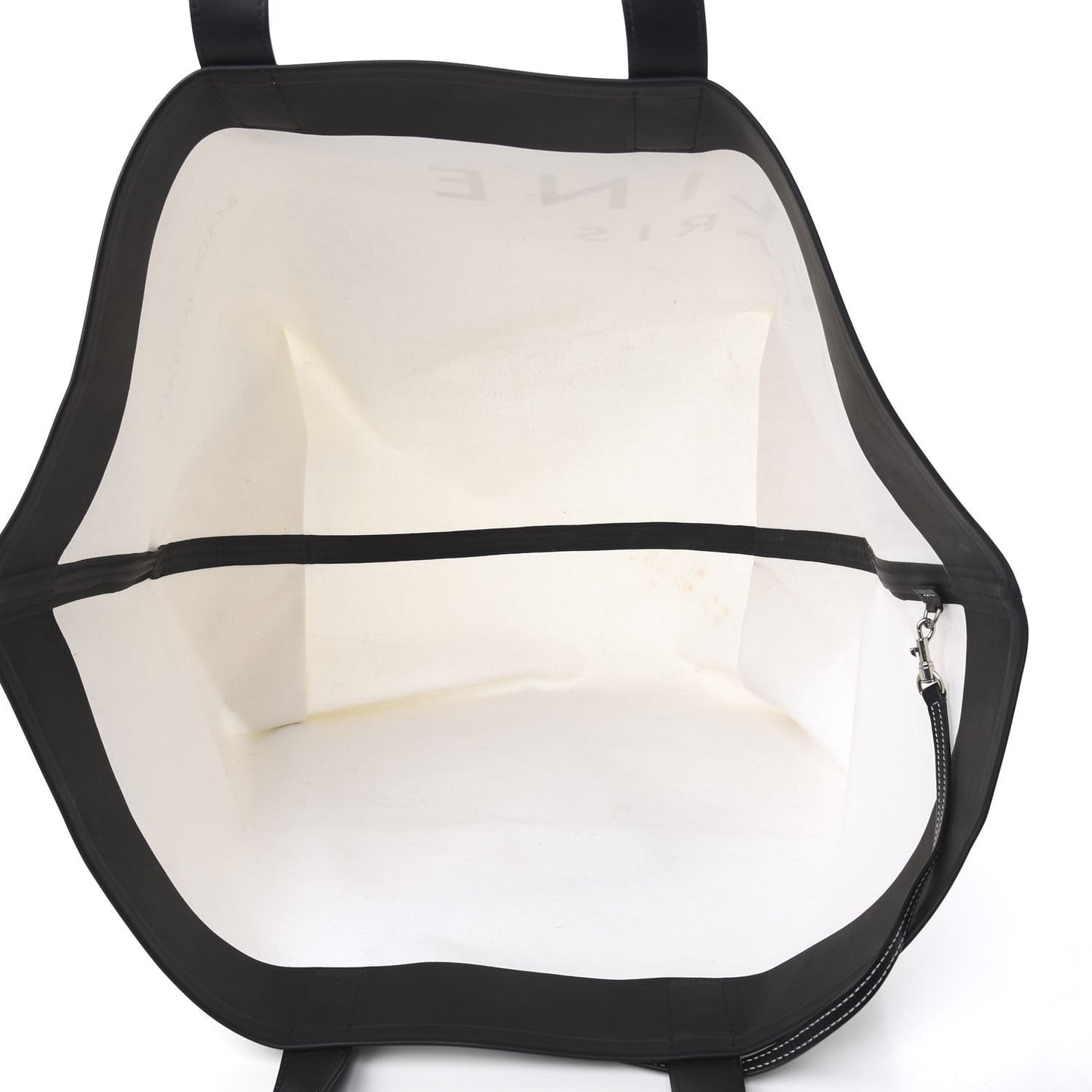 Textile Large Made In Tote White Black