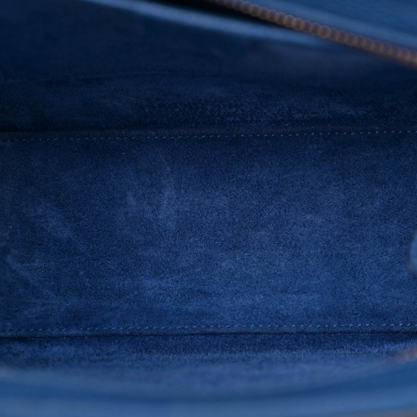 Drummed Calfskin Nano Luggage Indigo