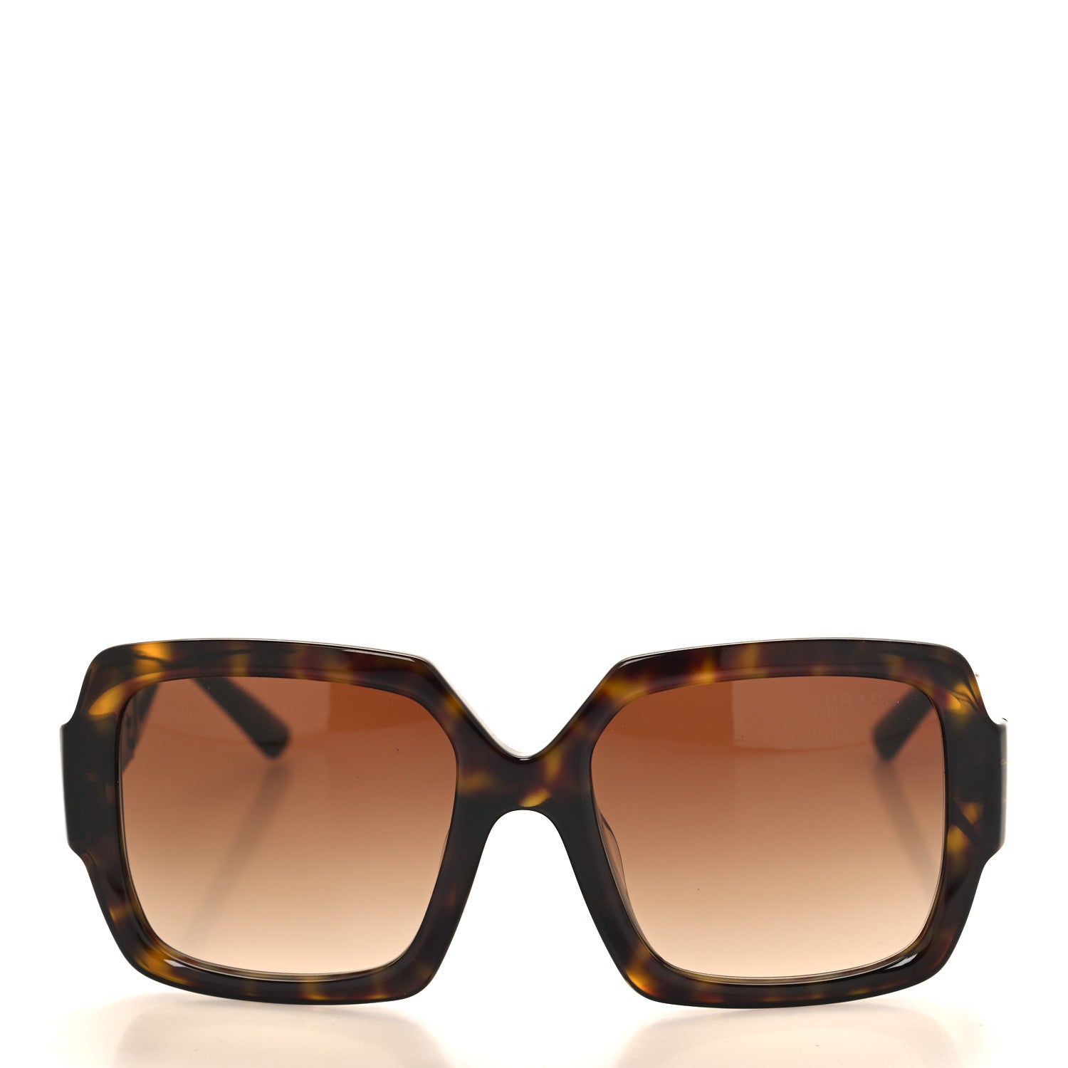 Prada Oversized Monochrome Sunglasses SPR 21X Black Tortoise 2 of 7