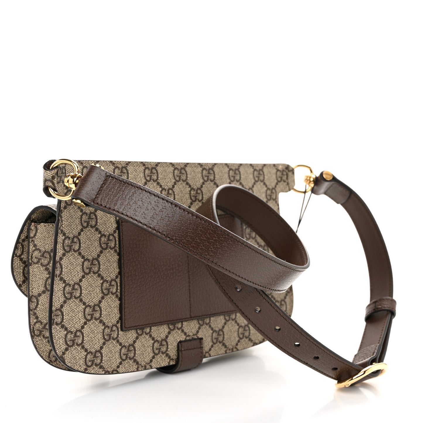GG Supreme Monogram Textured Dollar Calfskin Blondie Belt Bag Beige Ebony New Acero
