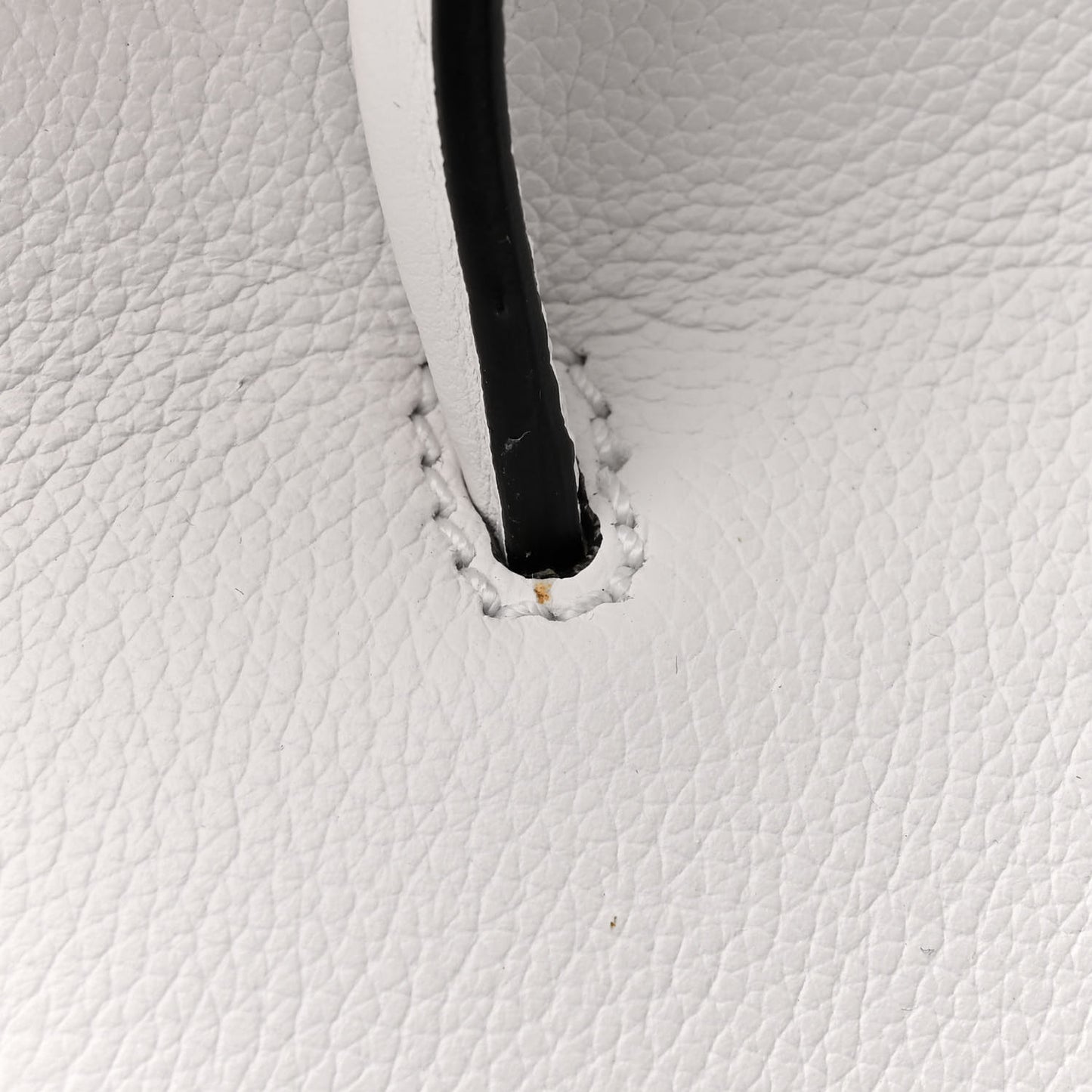 Grained Calfskin Medusa Vanity Case Optical White