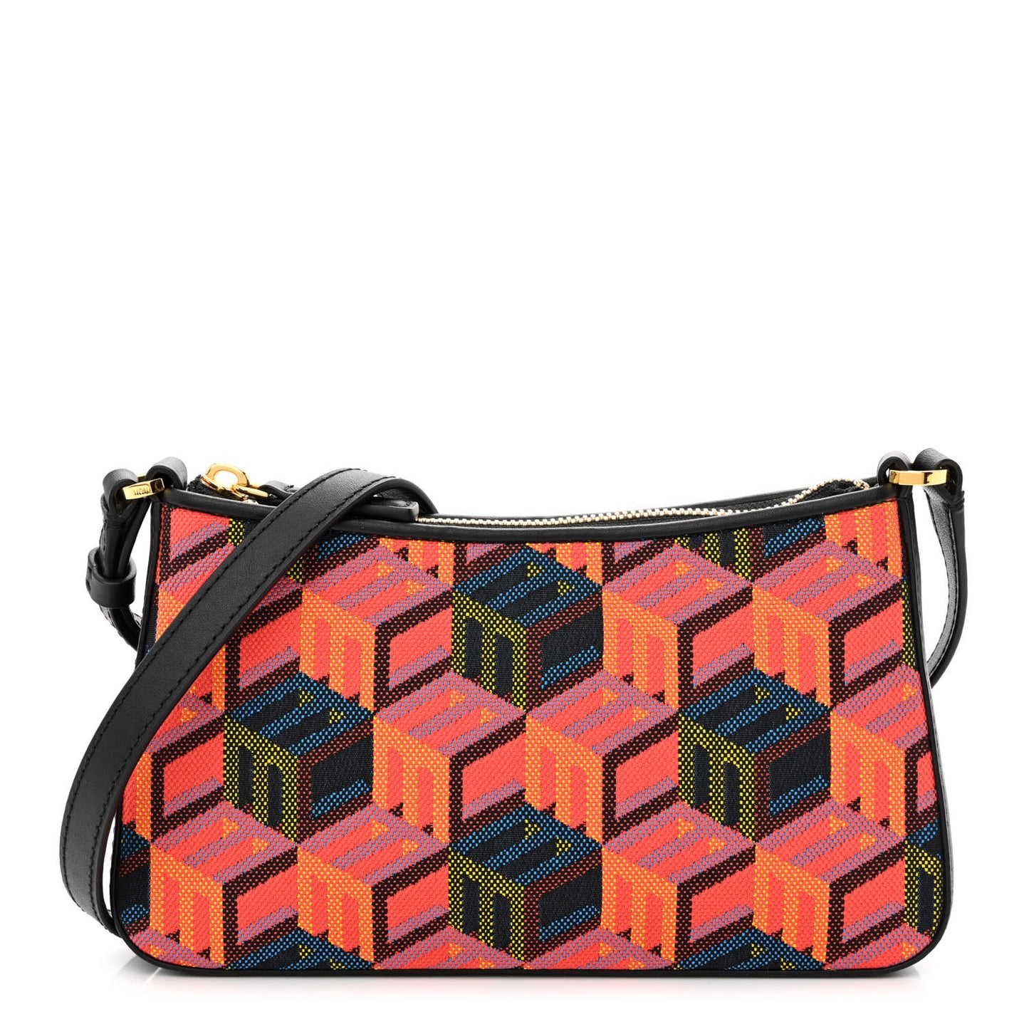 Jacquard Cubic Monogram Rockstar Shoulder Bag Multicolor