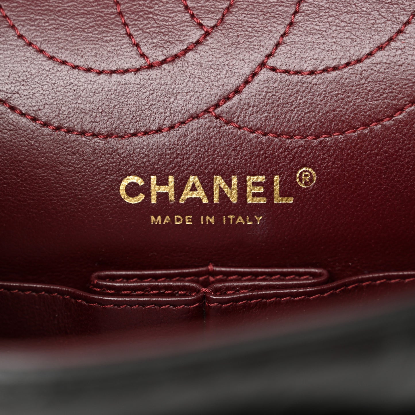 Aged Calfskin Quilted 2.55 Reissue 225 Flap Black