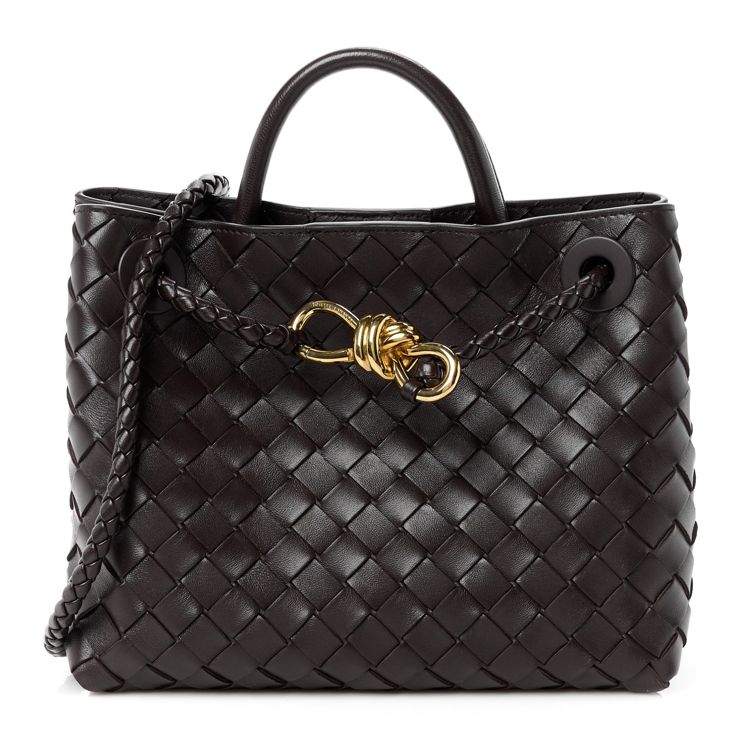Nappa Intrecciato Small Andiamo Shoulder Bag Fondant