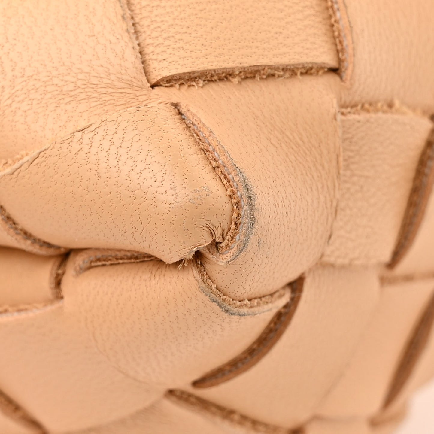 Nappa Intrecciato Mini Loop Camera Bag Almond