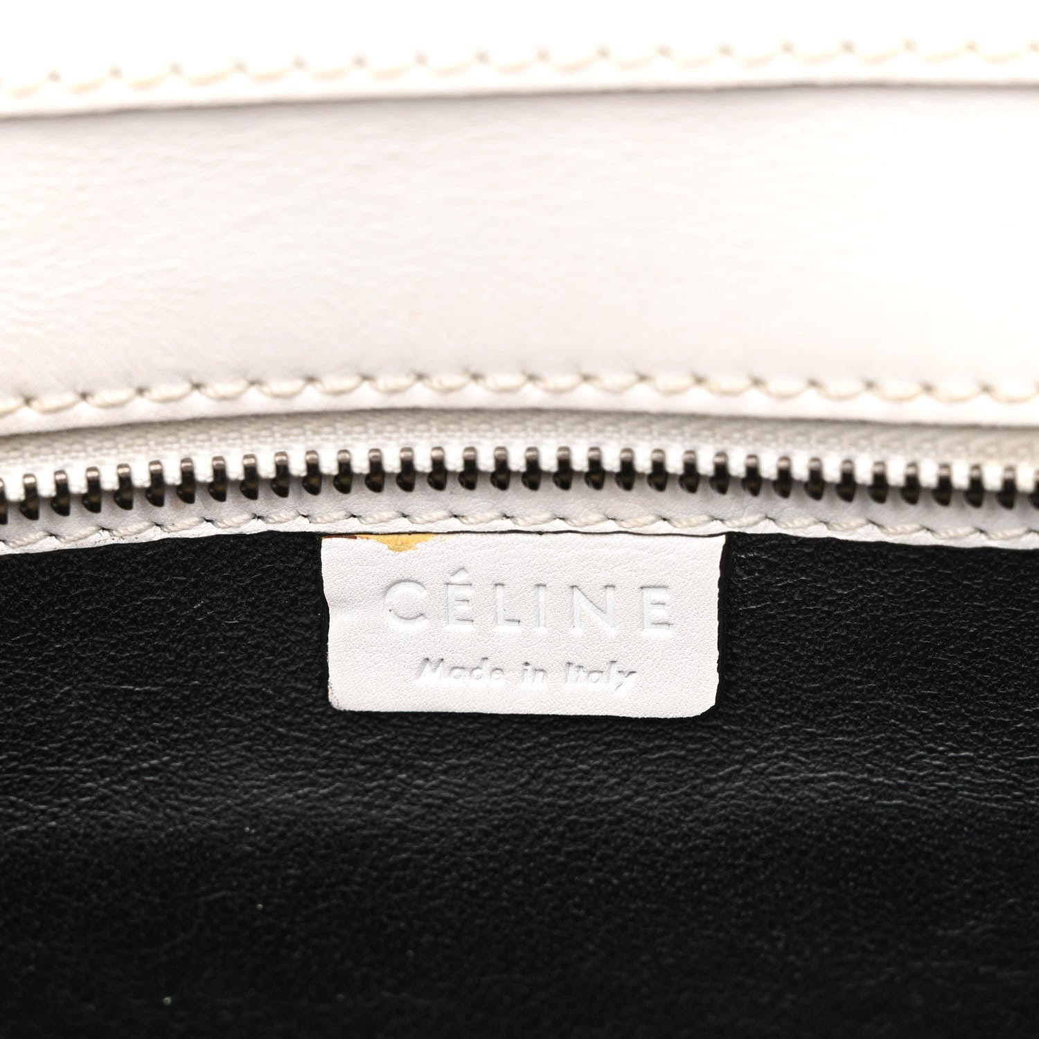 Celine Smooth Calfskin Nano Luggage White 6 of 13