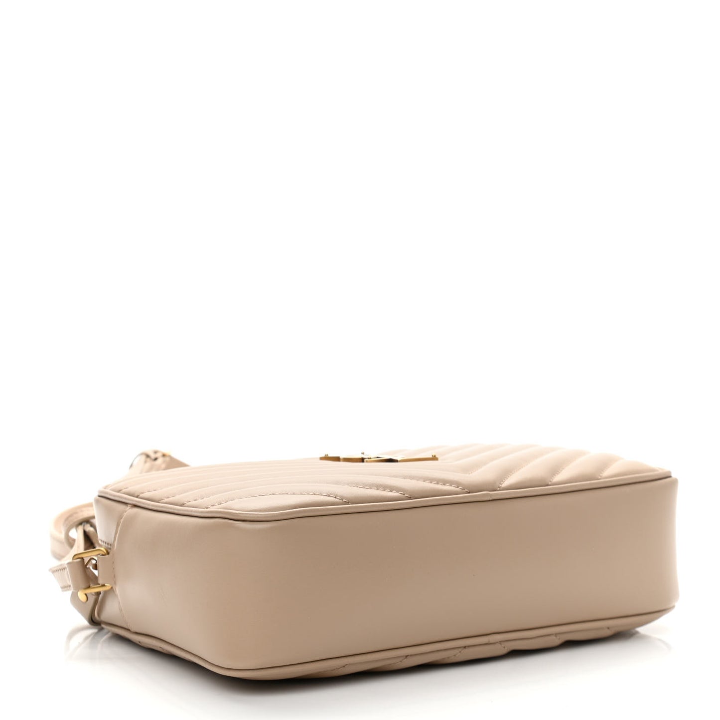Calfskin Matelasse Monogram Lou Camera Bag Dark Beige