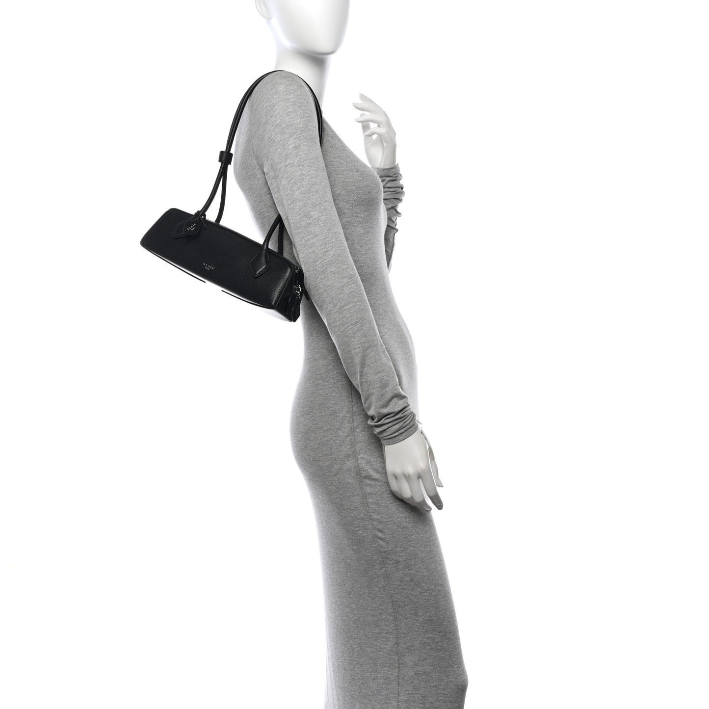 Goatskin Small Le Teckel Bag Black