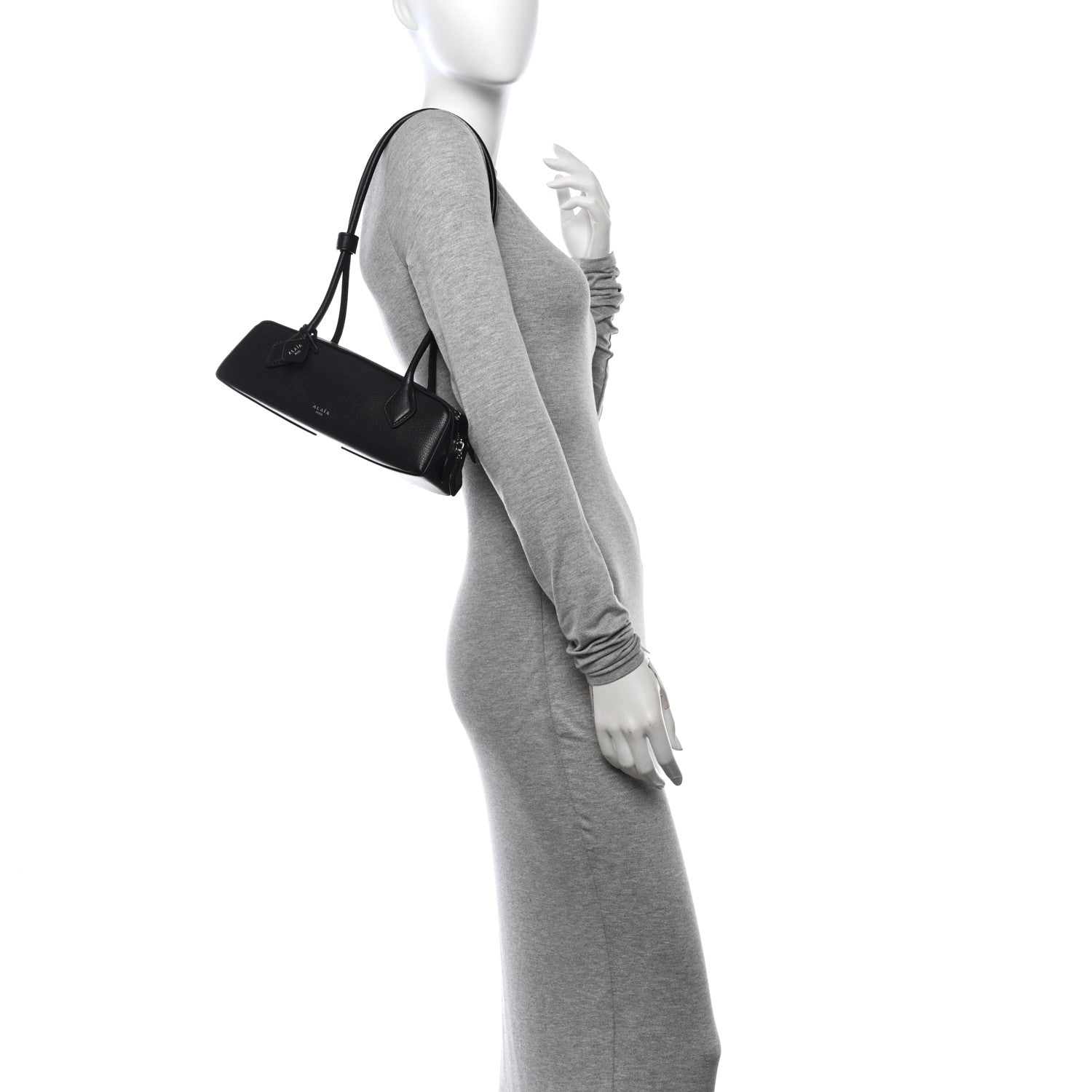 Alaia Goatskin Small Le Teckel Bag Black 2 of 11