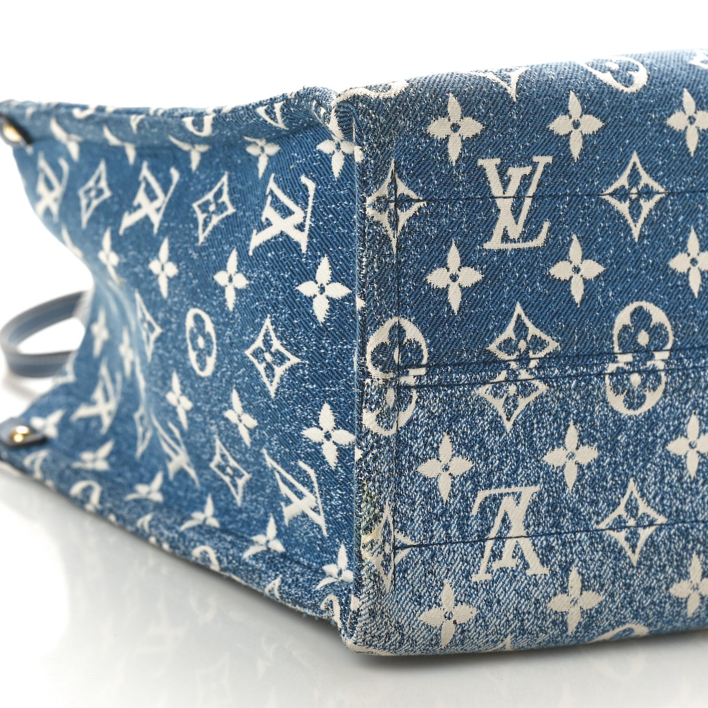 Monogram Jacquard Denim Onthego MM Bleu