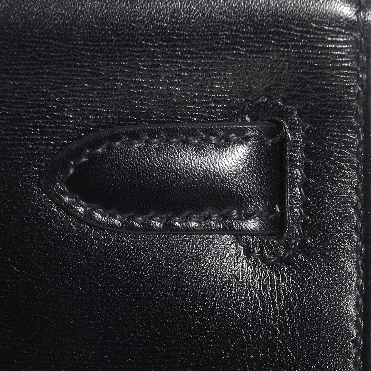 Box Kelly Cut Clutch Black