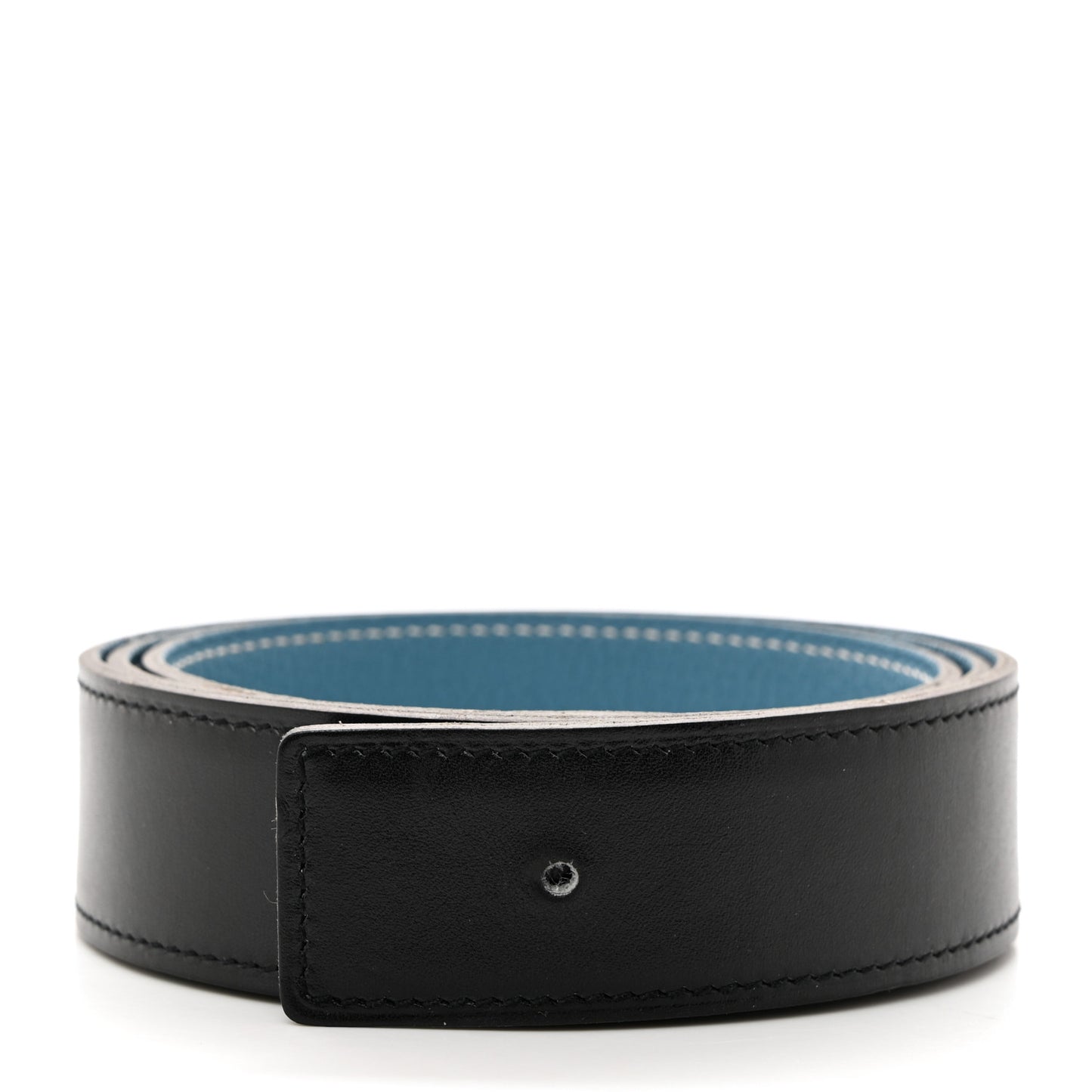 Box Togo 32mm Belt Strap 90 Black Blue Jean