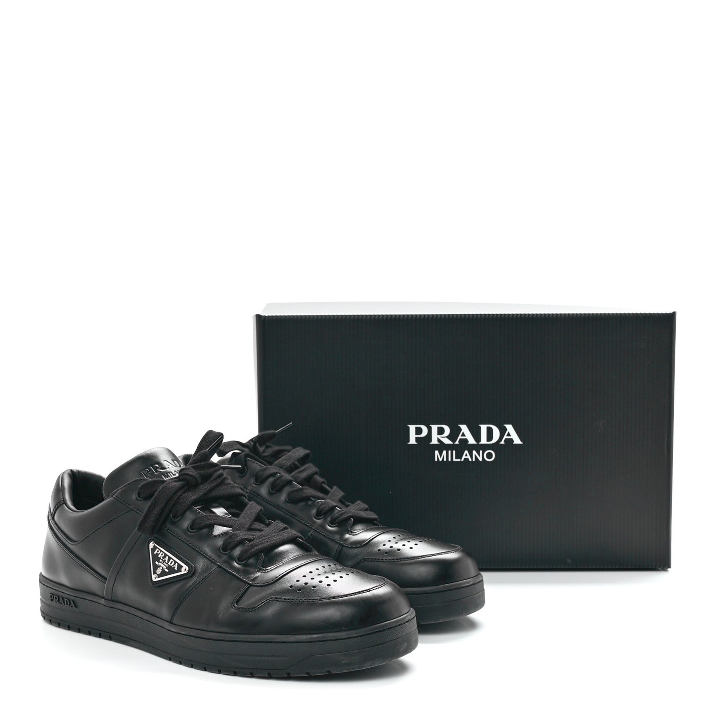 Vitello Rois Metal Triangle Logo Mens Downtown Low Top Sneakers 11 Black