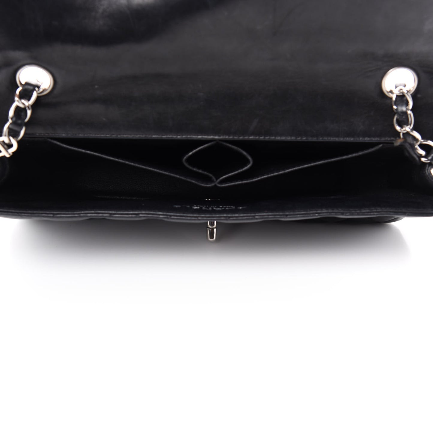 Lambskin Quilted East West Flap Black