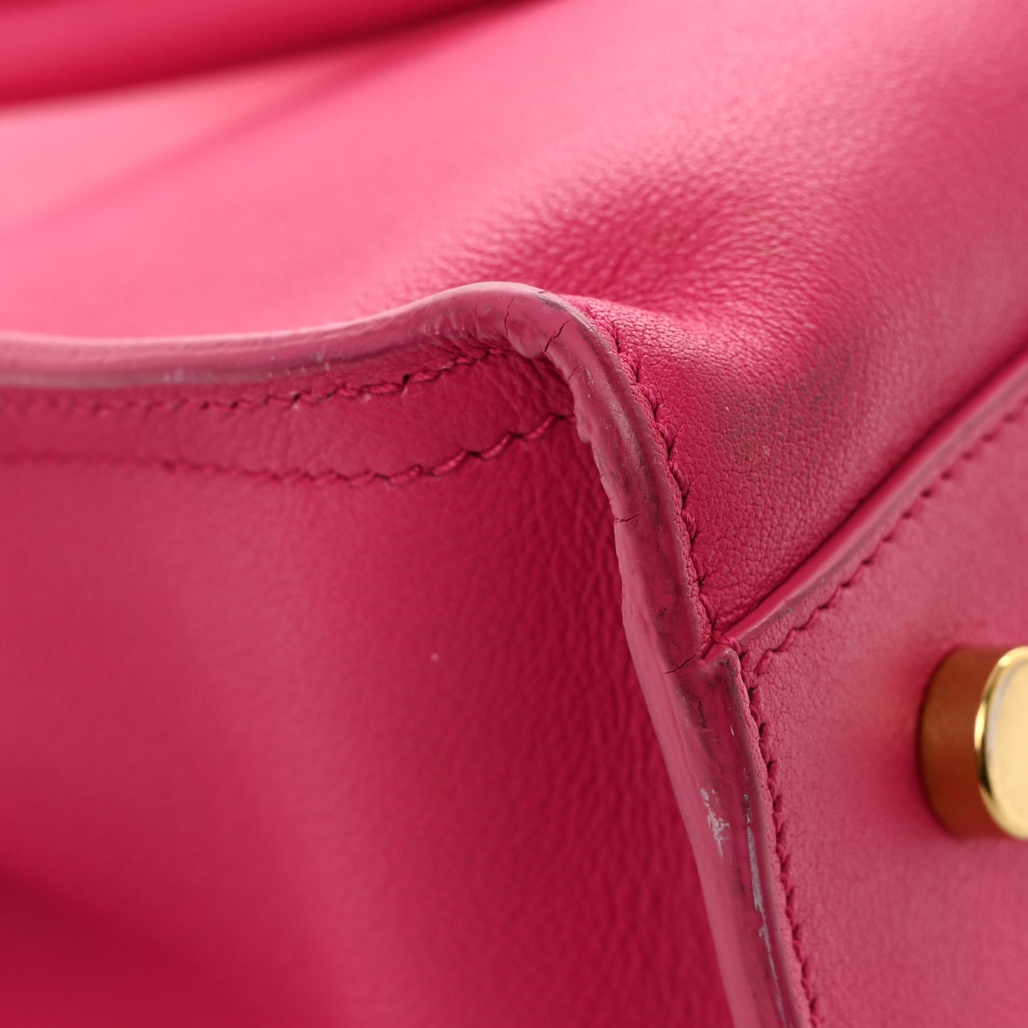 Calfskin Baby Monogram Cabas Fuchsia