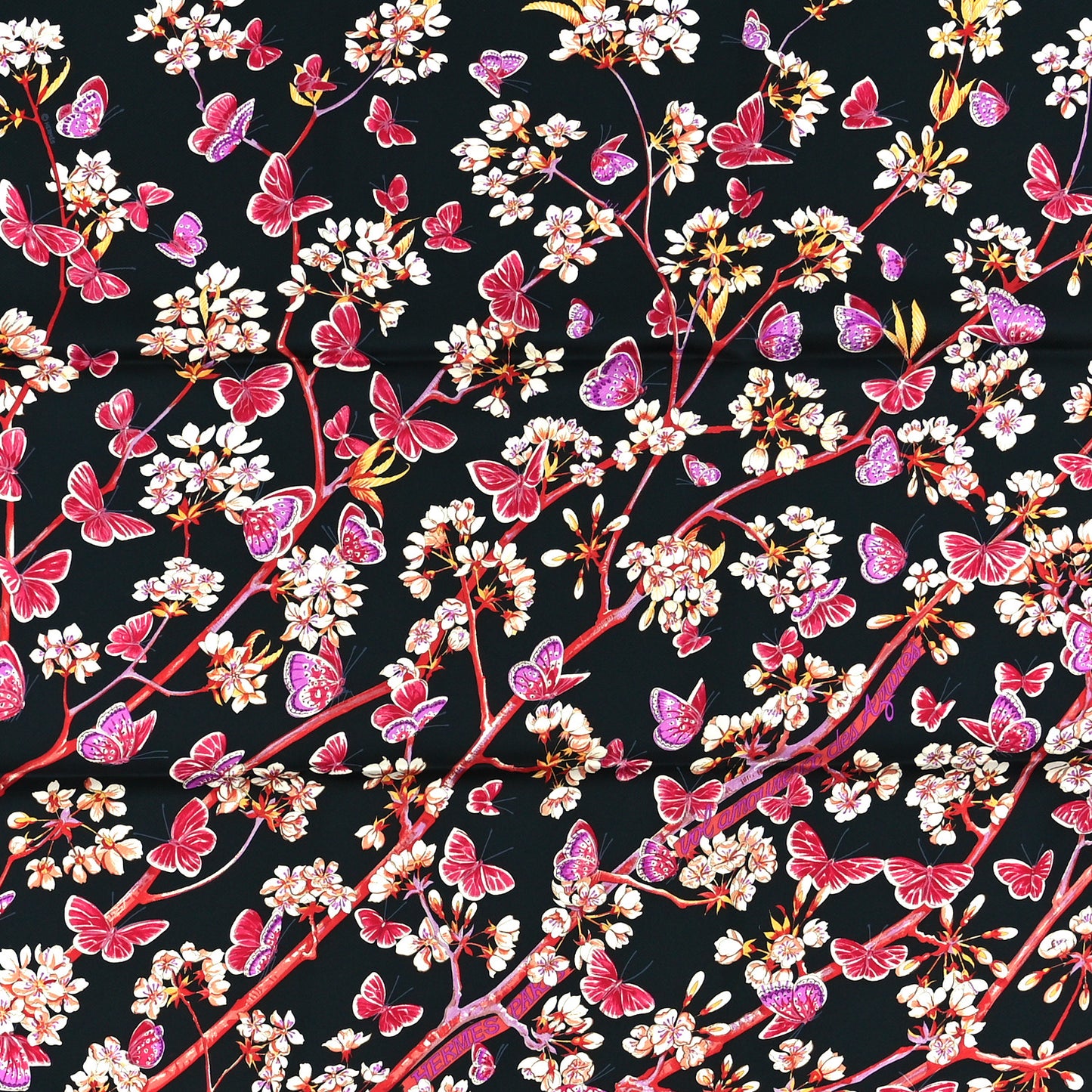 Silk Vol Amoureux des Azures Scarf 90