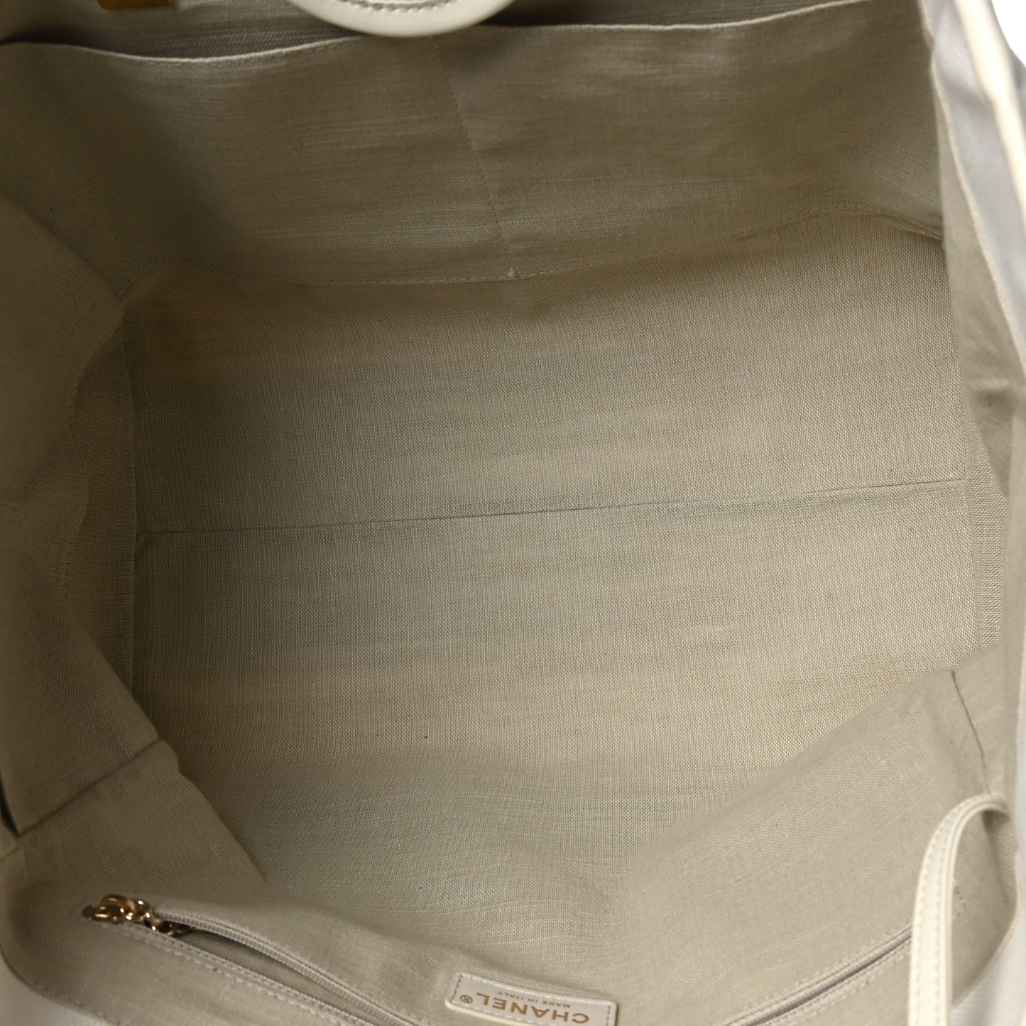 Cotton Medium Deauville Tote White