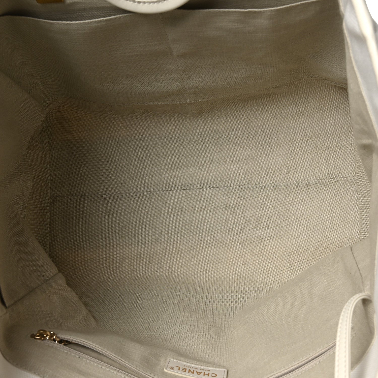 Chanel Cotton Medium Deauville Tote White 6 of 11