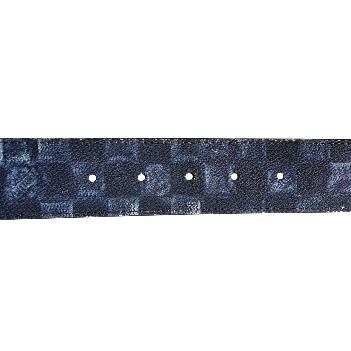 Damier Salt 40mm LV Initiales Reversible Belt 90 36 Blue