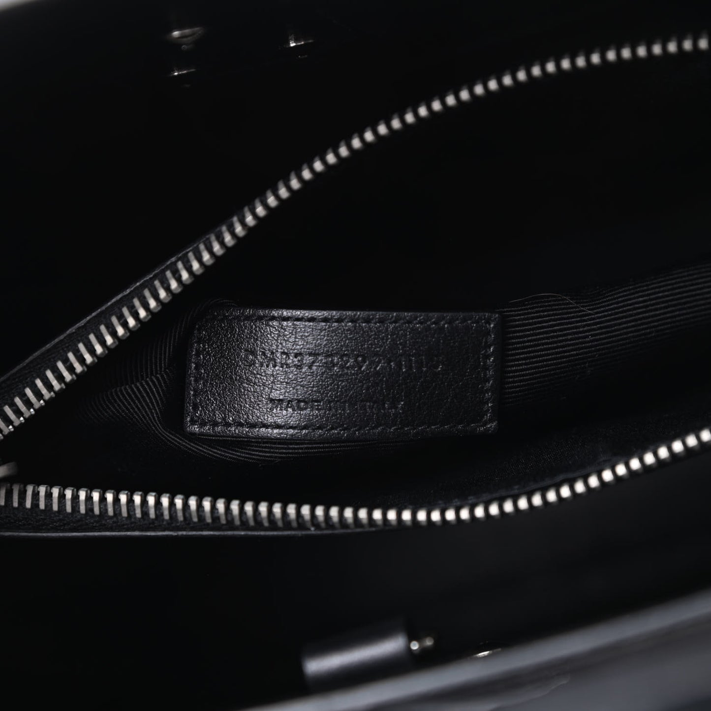 Calfskin Crocodile Embossed Small Sac de Jour Black