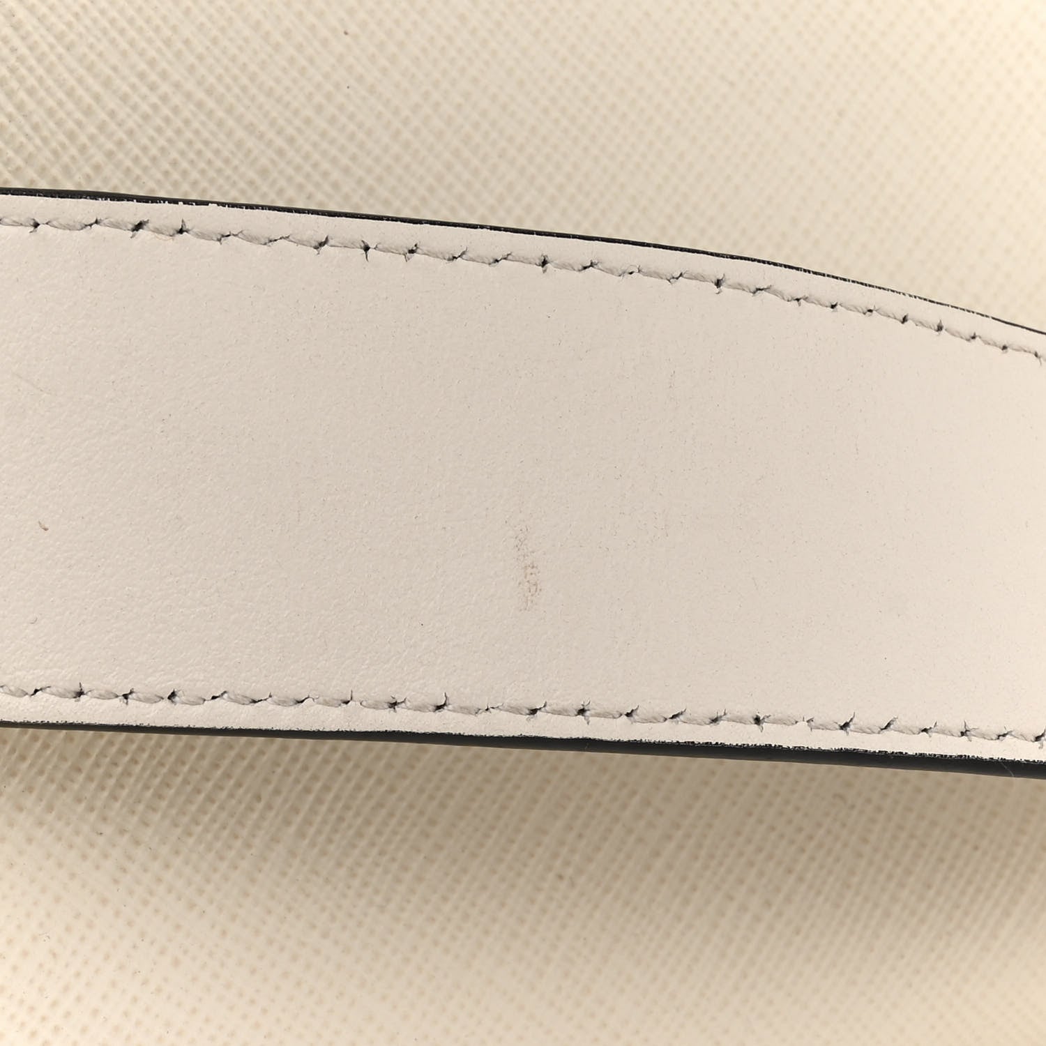 Prada Saffiano City Calfskin Greche Paradigme Bag White Black 17 of 20