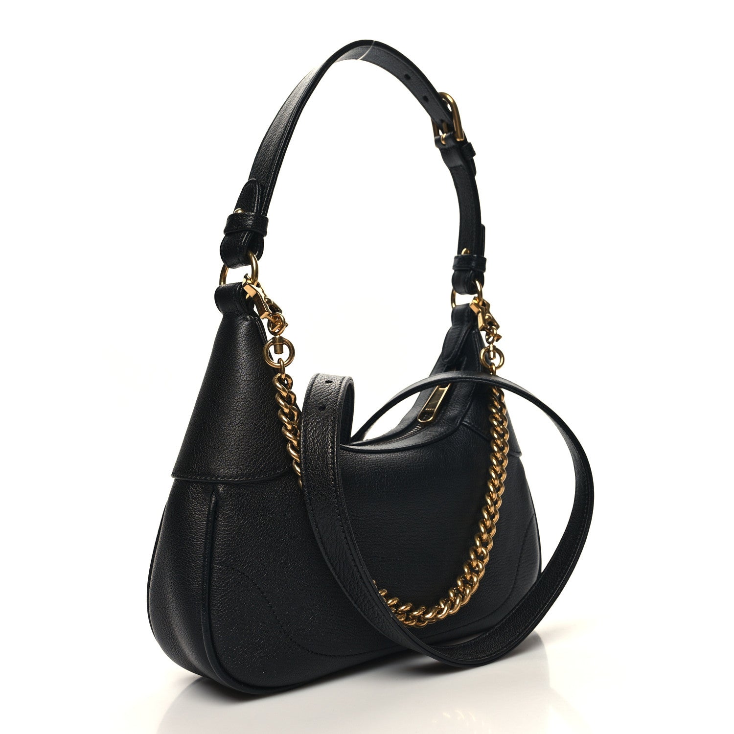 Gucci Goatskin Small Aphrodite Shoulder Bag Black 3 of 10