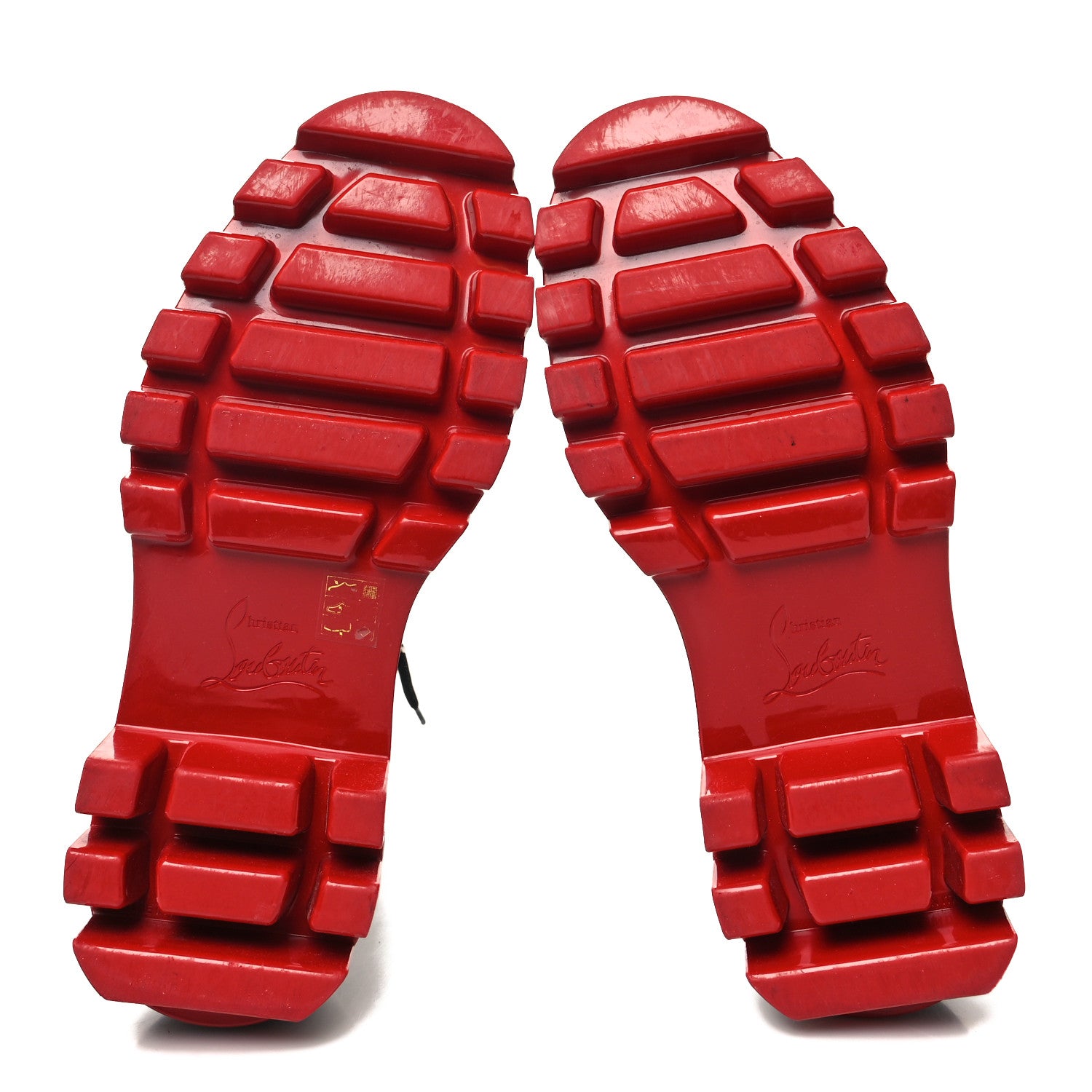 Christian Louboutin Canvas Calfskin Panaroot Dune Flat Boots 41 Black 5 of 9