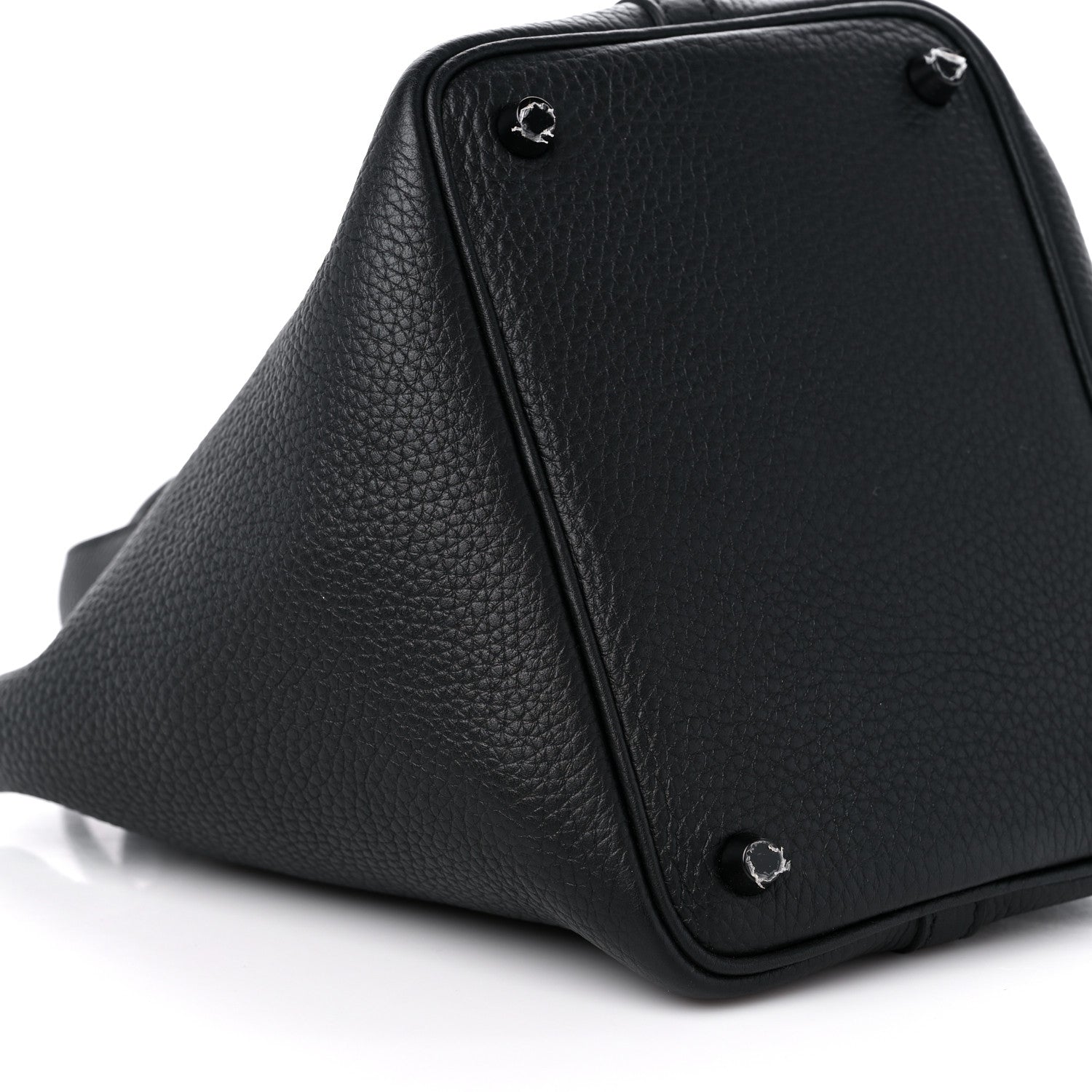 Hermes Taurillon Clemence Monochrome Picotin Lock 18 PM Black 8 of 9