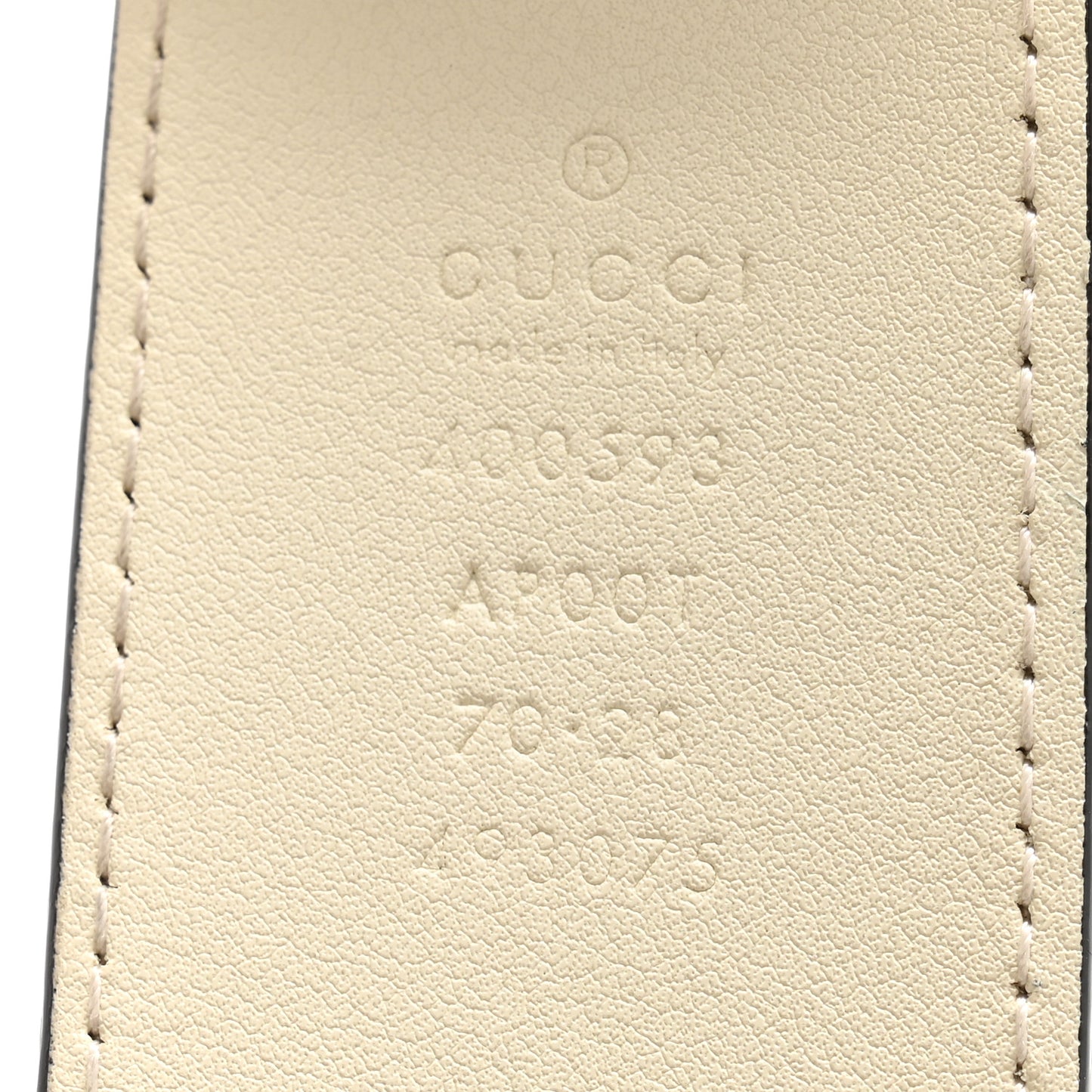 Calfskin Double G 40mm Belt 70 28 Mystic White