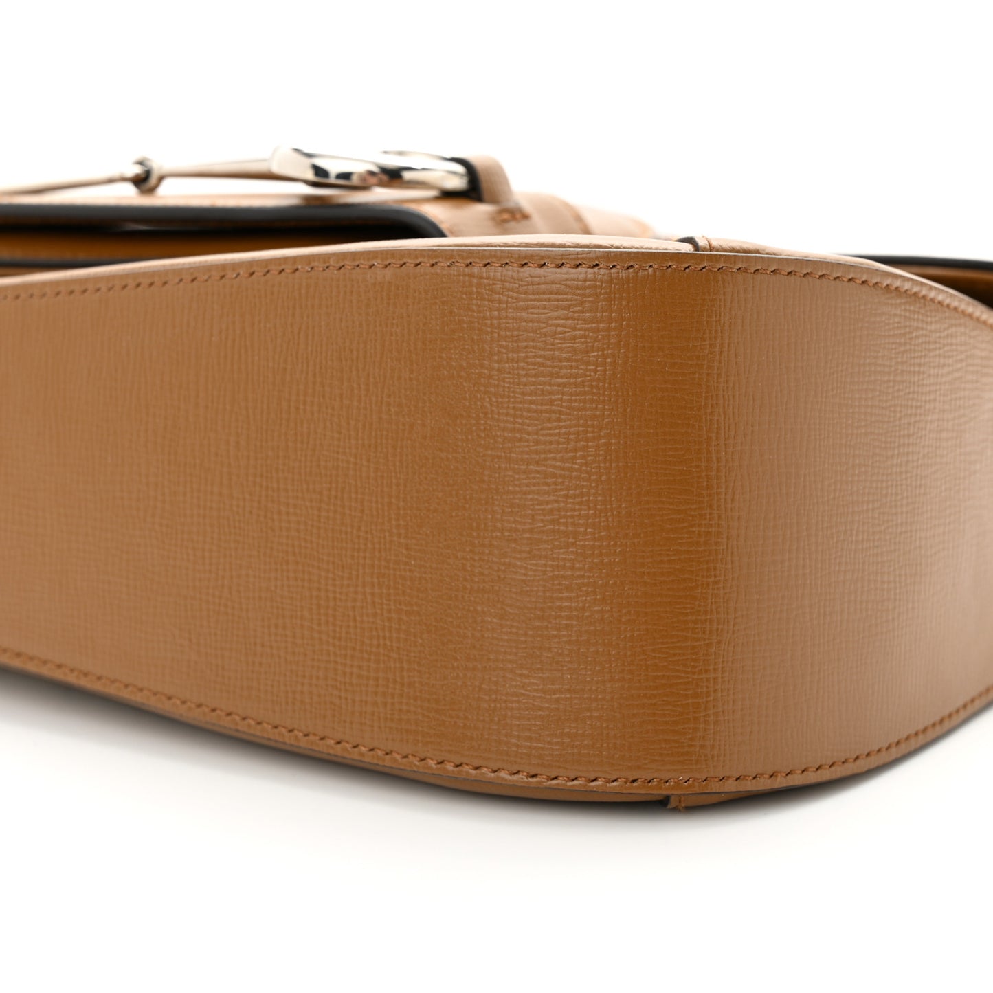 Monogram Small Horsebit 1955 Asymmetric Shoulder Bag Beige Brown Sugar