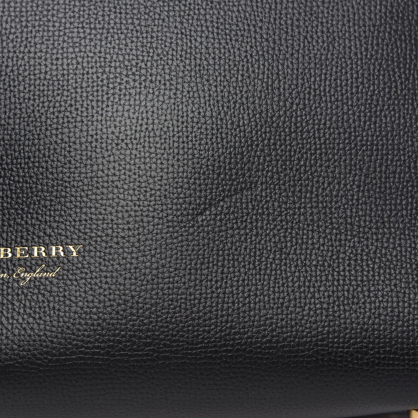 Derby Calfskin House Check Medium Banner Tote Black