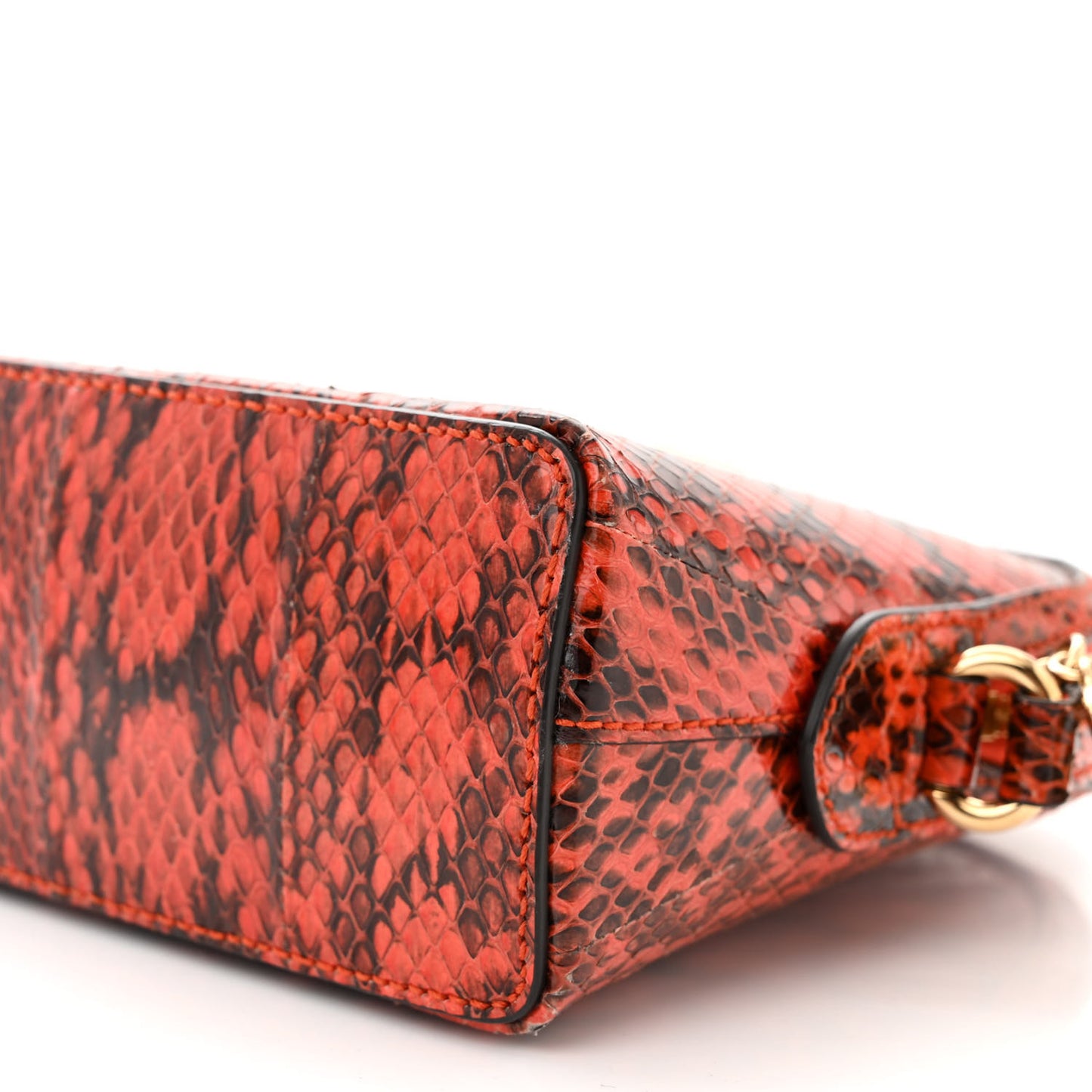 Snakeskin GG Small Ophidia Dome Shoulder Rev